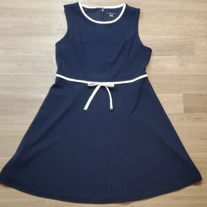 Tommy Hilfiger Navy Dress with White Accents